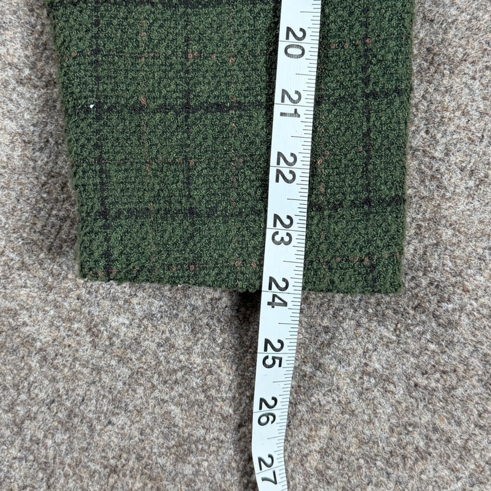 Vintage Green Grid Check Plaid Full Zip Jacket Women’s 12 Preppy Retro 90s Y2K - Picture 8 of 13